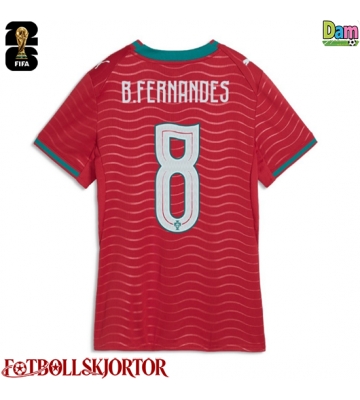 Portugal Bruno Fernandes #8 Hemmatröja Dam VM 2026 Kortärmad